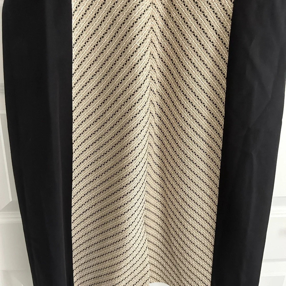 J Crew Tweed Dress Tan Black Size 6